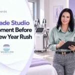 studio team training after choosing to upgrade studio equipment before the new year rush.